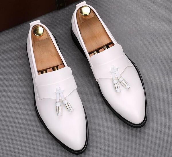 designer luxury tassel men lazy shoes pointed toes leather shoes loafers slip-on breathable celebrities men christmas party leather shoes, Black
designer luxury tassel men lazy shoes pointed toes leather shoes loafers slip-on breathable celebrities men christmas party leather shoes, Black