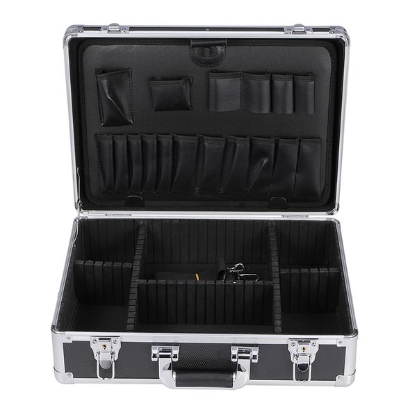 lightweight portable aluminum frame tool box storage case handheld organizer carrying case hair cutting shears clipper box
lightweight portable aluminum frame tool box storage case handheld organizer carrying case hair cutting shears clipper box