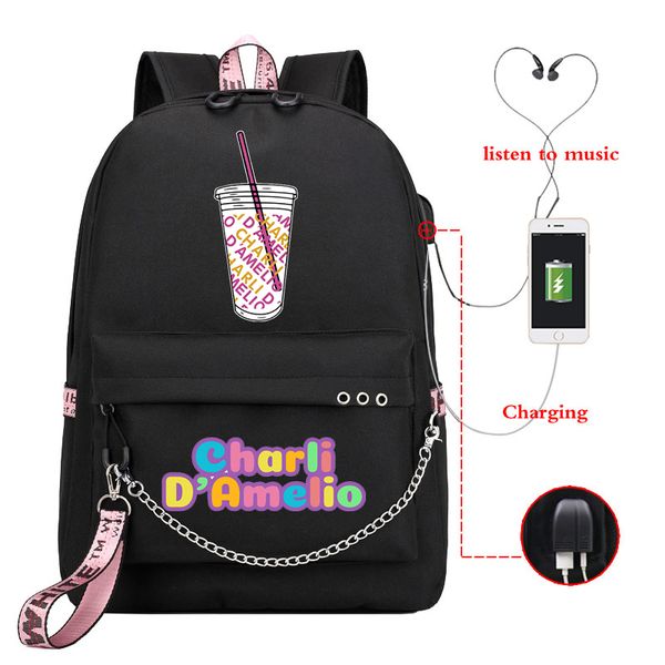 mochila pink backpack charli damelio usb charge school bags for teenage girls lapbagpack women men travel bagpack bookbag
mochila pink backpack charli damelio usb charge school bags for teenage girls lapbagpack women men travel bagpack bookbag