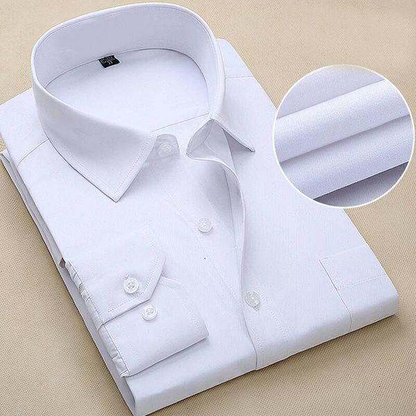cotton high grade work clothes business wear men's long sleeve shirt solid blue white slim fit korean style large size n5270, White;black
cotton high grade work clothes business wear men's long sleeve shirt solid blue white slim fit korean style large size n5270, White;black