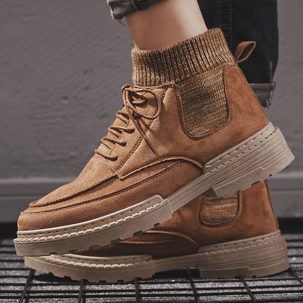 new mens sock boots fashion winter warm working boots lace up mens desert round toe high shoes size 39-44, Black
new mens sock boots fashion winter warm working boots lace up mens desert round toe high shoes size 39-44, Black