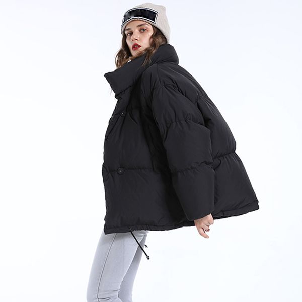 winter parka women 2019 female white duck down jacket thick warm loose winter jacket coat women down parkas plus size overcoat, Black
winter parka women 2019 female white duck down jacket thick warm loose winter jacket coat women down parkas plus size overcoat, Black
