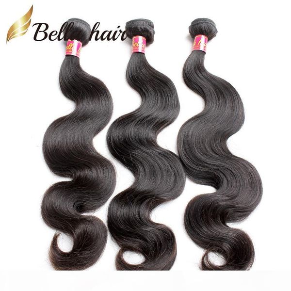 body wave virgin human hair bundles indian european peruvian brazilian malaysian cambodian 3pcs double weft extensions bellahair, Black
body wave virgin human hair bundles indian european peruvian brazilian malaysian cambodian 3pcs double weft extensions bellahair, Black