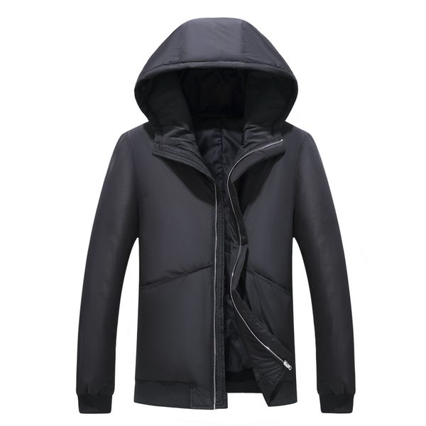 2019 short tide men's hooded down jacket winter youth korean version of the slim casual men's thick coat to keep warm coats 7804, Black
2019 short tide men's hooded down jacket winter youth korean version of the slim casual men's thick coat to keep warm coats 7804, Black