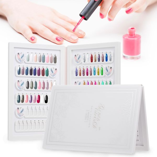96 colors false nail gel polish color display book detachable nail art gel polish color card chart palette manicure, Silver
96 colors false nail gel polish color display book detachable nail art gel polish color card chart palette manicure, Silver