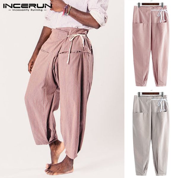 2019 chic hiphop pant male wide legs fashion baggy trousers men harem striped pockets drawstring pant loose sweatpants pantalon, Black
2019 chic hiphop pant male wide legs fashion baggy trousers men harem striped pockets drawstring pant loose sweatpants pantalon, Black