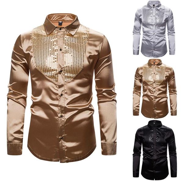 explosive shirt men's autumn and winter nightclub show hosting lapel collar long sleeve shirt are you sure not to buy sale, White;black
explosive shirt men's autumn and winter nightclub show hosting lapel collar long sleeve shirt are you sure not to buy sale, White;black