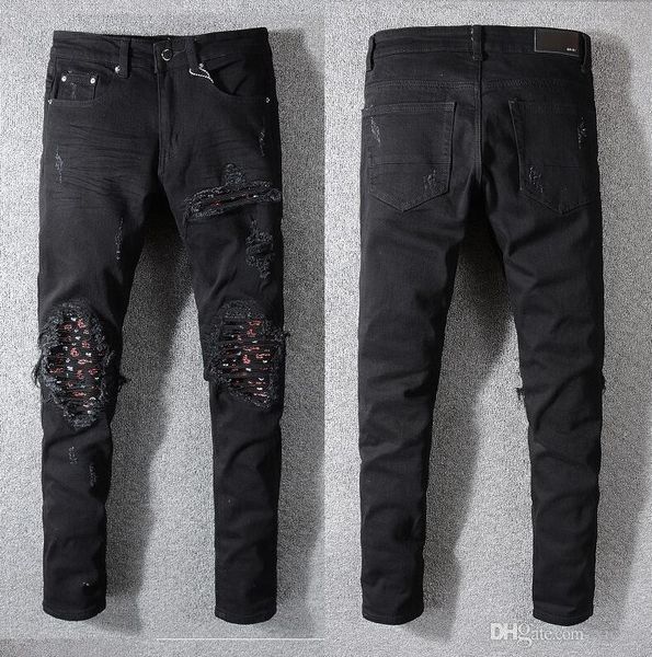 mens ripped patches skinny black jeans designer fold distressed slim fit motorcycle biker hole beggar hip hop denim pants 573, Blue
mens ripped patches skinny black jeans designer fold distressed slim fit motorcycle biker hole beggar hip hop denim pants 573, Blue