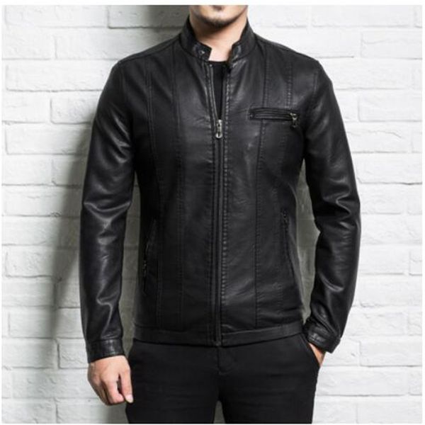 men genuine leather jacket sheepskin 2019 new spring and autumn handsome slim zipper male motorcycle leather jacket teenager boy, Black
men genuine leather jacket sheepskin 2019 new spring and autumn handsome slim zipper male motorcycle leather jacket teenager boy, Black