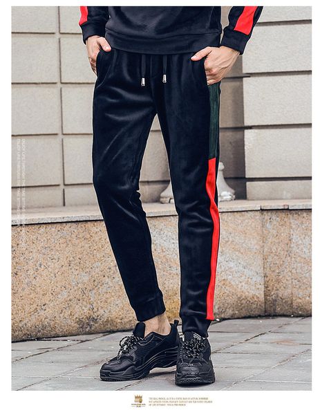 fanzhuan men's male man new 2108 autumn skinny suede contrast color personality slim beam pants trousers 828062, Black
fanzhuan men's male man new 2108 autumn skinny suede contrast color personality slim beam pants trousers 828062, Black