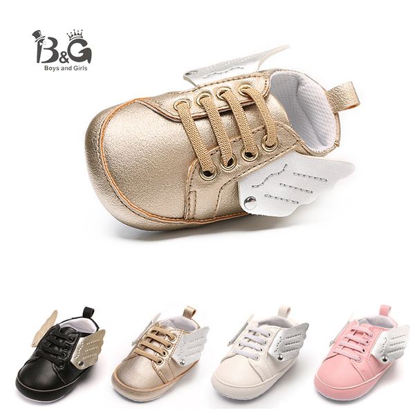 b&g baby walking shoes soft boy toddler shoes angel wings anti-slip girl irst walkers, Black
b&g baby walking shoes soft boy toddler shoes angel wings anti-slip girl irst walkers, Black