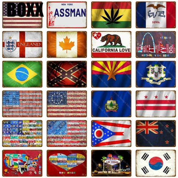 american brazil canada national flag wall decoration tin sign country flag metal signs home decor vintage painting plaque poster
american brazil canada national flag wall decoration tin sign country flag metal signs home decor vintage painting plaque poster