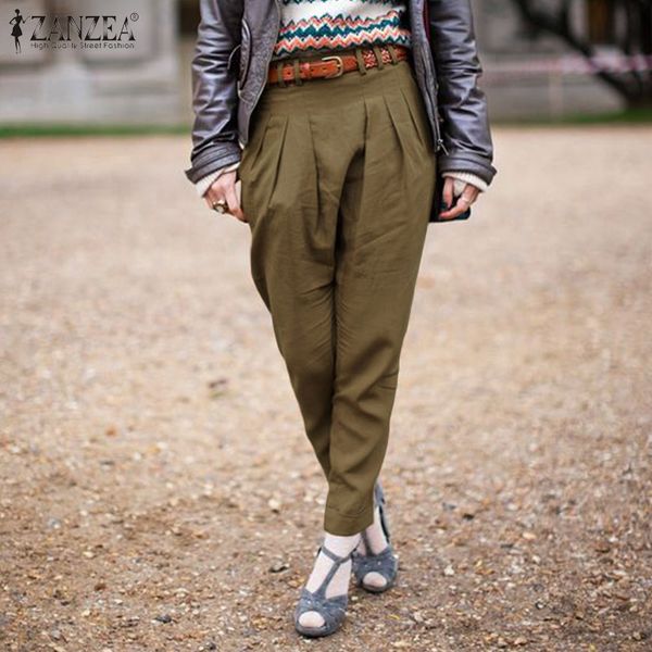 zanzea 2019 fashion women elastic waist harem pants casual loose solid pockets long trousers elegant pantalon femme streetwear, Black;white
zanzea 2019 fashion women elastic waist harem pants casual loose solid pockets long trousers elegant pantalon femme streetwear, Black;white