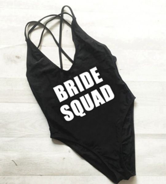 bride squad white back cross one-piece bride squad white back swimsuit cross one-piece swimsuit, White;black
bride squad white back cross one-piece bride squad white back swimsuit cross one-piece swimsuit, White;black