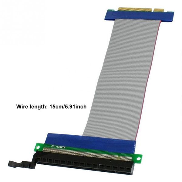 15cm flexible extension cable pci express pci-e 8x to 16x slot riser card flex #908
15cm flexible extension cable pci express pci-e 8x to 16x slot riser card flex #908
