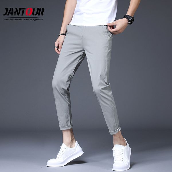 jantour brand spring summer new fashion 2019 slim thin straight men casual pants man gray green trousers male plus size 28-38, Black
jantour brand spring summer new fashion 2019 slim thin straight men casual pants man gray green trousers male plus size 28-38, Black