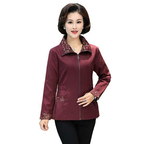 middle-aged women windbreaker spring autumn jacket coat long-sleeved zipper print plus size casual outerwear & coats r999, Black;brown
middle-aged women windbreaker spring autumn jacket coat long-sleeved zipper print plus size casual outerwear & coats r999, Black;brown