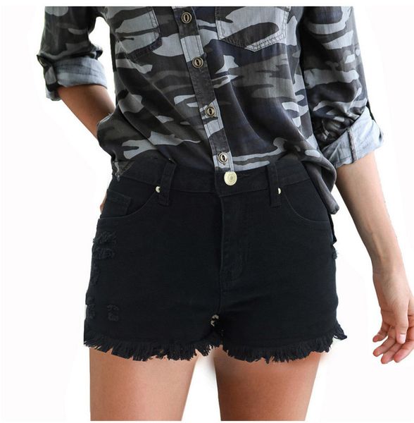 womens designer multicolor shorts holes skinny solid color pocket tassel short pants fashion style womens clothing, White;black
womens designer multicolor shorts holes skinny solid color pocket tassel short pants fashion style womens clothing, White;black