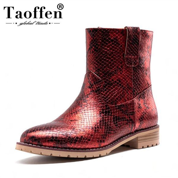 taoffen women ankle boots leopard print fashion winter shoes women plush fur flats boots casual ladies footwear size 33-46, Black
taoffen women ankle boots leopard print fashion winter shoes women plush fur flats boots casual ladies footwear size 33-46, Black