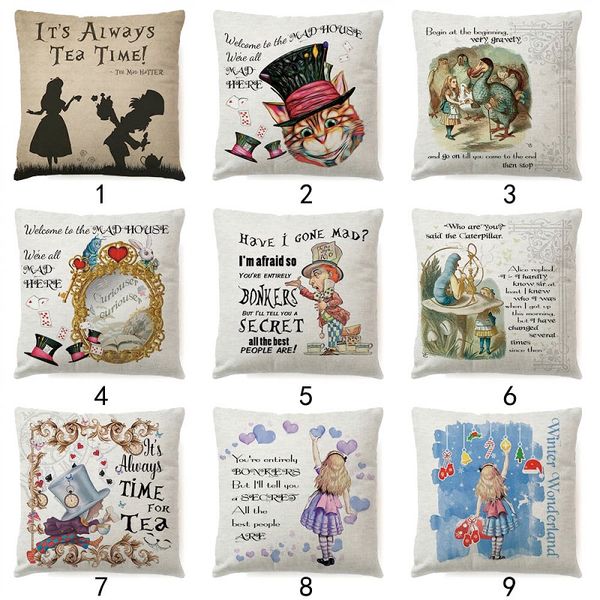 18 inches alice adventures in wonderland throw pillow case cotton linen sofa cushion cover decorative pillow cover home decor
18 inches alice adventures in wonderland throw pillow case cotton linen sofa cushion cover decorative pillow cover home decor