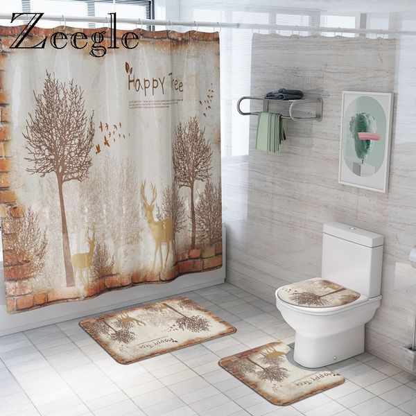 happy tree printed carpet shower curtain bathroom mat anti slip bath mat set waterproof bathroom curtain accessories for toilet
happy tree printed carpet shower curtain bathroom mat anti slip bath mat set waterproof bathroom curtain accessories for toilet