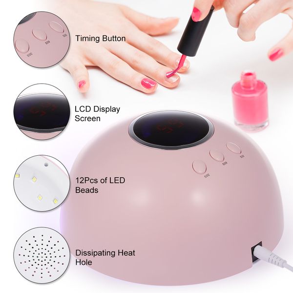 24w star 6 usb charging nail lamp dryer portable led uv nail dryer curing lamps intelligent fingernail & toenail gel curing tool
24w star 6 usb charging nail lamp dryer portable led uv nail dryer curing lamps intelligent fingernail & toenail gel curing tool