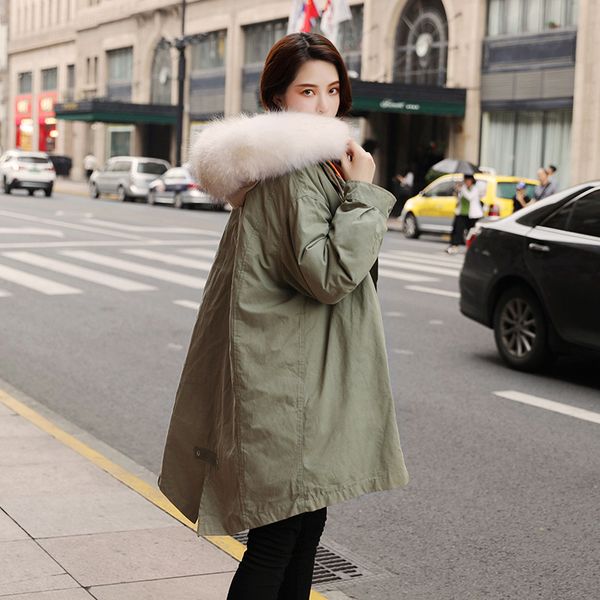 women down coats 2019 autumn winter brands grey fur collar street wear warm and thicken jackets female parkas plus size, Black
women down coats 2019 autumn winter brands grey fur collar street wear warm and thicken jackets female parkas plus size, Black
