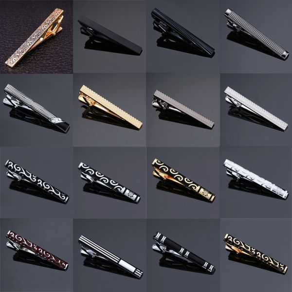 high-end tie clip mannen sieraden luxe classic gold lase matte tie bar carving eenvoudige brushed smooth crystal sluiting tie pin geschenken, Silver
high-end tie clip mannen sieraden luxe classic gold lase matte tie bar carving eenvoudige brushed smooth crystal sluiting tie pin geschenken, Silver