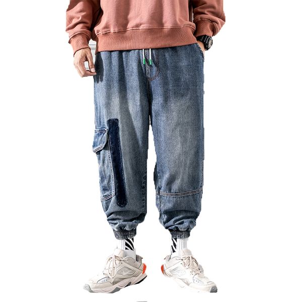 2019 high street jeans men vintage multi pockets cargo jean mens taper casual solid denim jeans male streetwear harem pants, Blue
2019 high street jeans men vintage multi pockets cargo jean mens taper casual solid denim jeans male streetwear harem pants, Blue