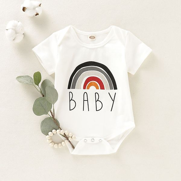 0-18m cotton baby rainbow bodysuits clothing cotton infant kids romper playsuits bebe shorts sleeve sunsuits, White
0-18m cotton baby rainbow bodysuits clothing cotton infant kids romper playsuits bebe shorts sleeve sunsuits, White