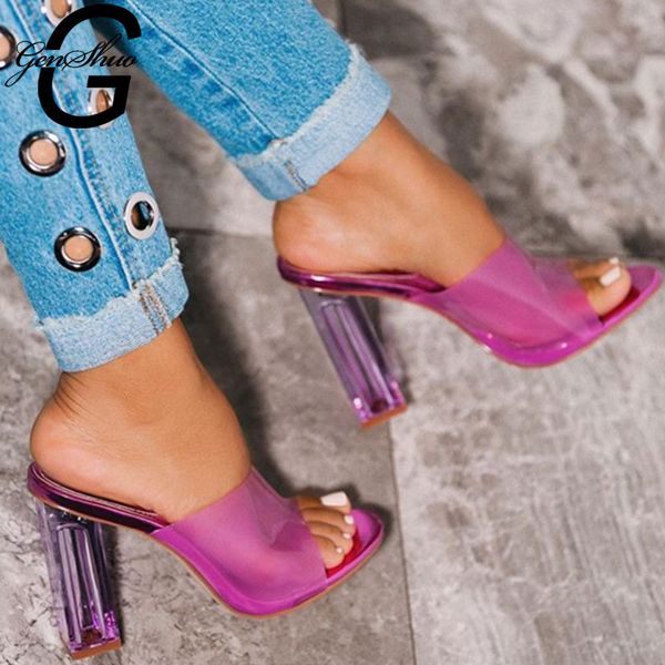 genshuo slide slipper thick high heels open toe ladies summer sandalias de mujer 2019 slingback slide slipper shoes woman, Black
genshuo slide slipper thick high heels open toe ladies summer sandalias de mujer 2019 slingback slide slipper shoes woman, Black