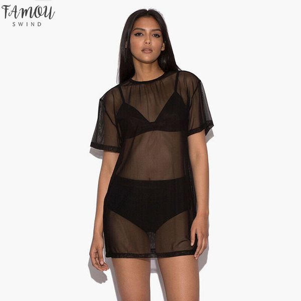 2020 dress women black gauze mesh dresses sheer mini dress casual loose beach sundress black solid pure transparent dresses, Black;gray
2020 dress women black gauze mesh dresses sheer mini dress casual loose beach sundress black solid pure transparent dresses, Black;gray