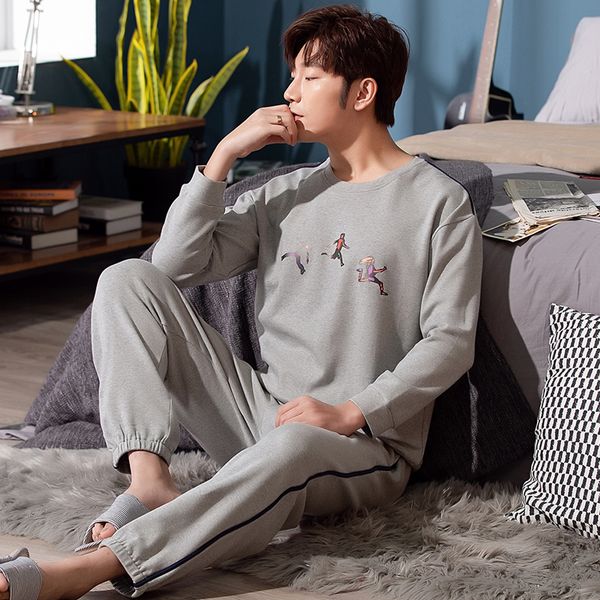 wavmit men's pajamas autumn winter long sleeve 100% cotton plus size 4xl 5xl men pyjamas sleepwear sets father pajamas nihgtwear, Black;brown
wavmit men's pajamas autumn winter long sleeve 100% cotton plus size 4xl 5xl men pyjamas sleepwear sets father pajamas nihgtwear, Black;brown