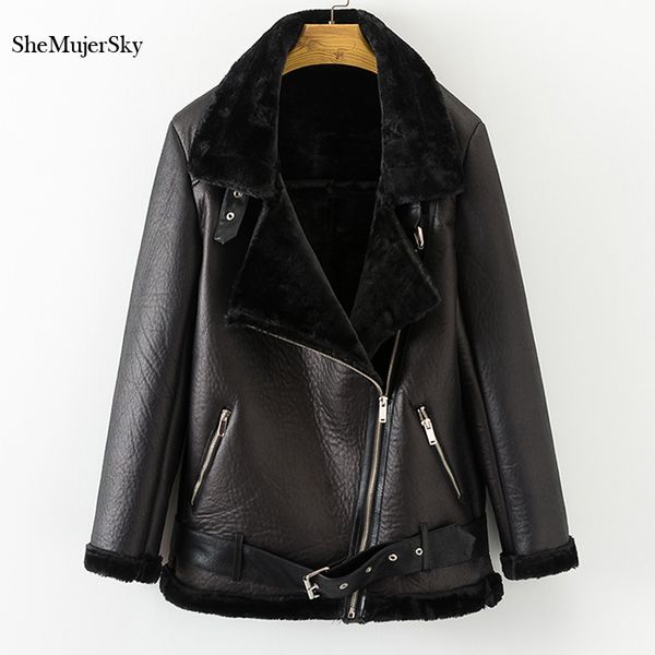 shemujersky faux fur coat winter leather jacket thick velvet warm women's fur one leather bontjas black fourrure femme
shemujersky faux fur coat winter leather jacket thick velvet warm women's fur one leather bontjas black fourrure femme