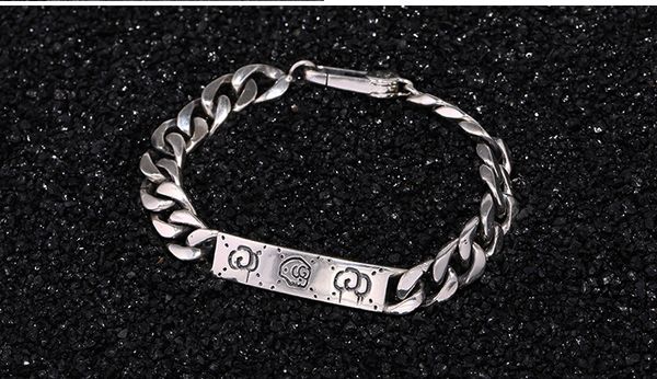 g bracelet male korean version of the tide 925 sterling silver personality student network red hand jewelry female whips chain fashion peo, Black
g bracelet male korean version of the tide 925 sterling silver personality student network red hand jewelry female whips chain fashion peo, Black