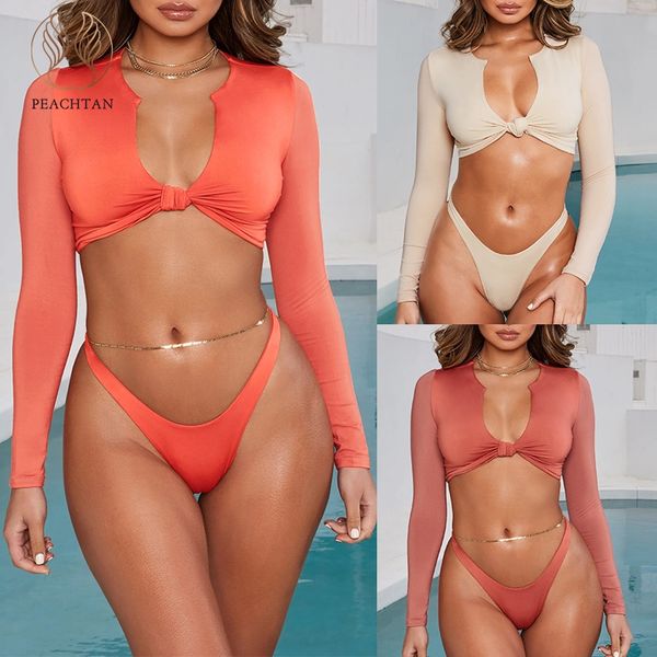 peachtan long sleeve bikini 2019 micro high cut swimwear women bathing suit push up sports swimsuit female biquini summer, White;black
peachtan long sleeve bikini 2019 micro high cut swimwear women bathing suit push up sports swimsuit female biquini summer, White;black