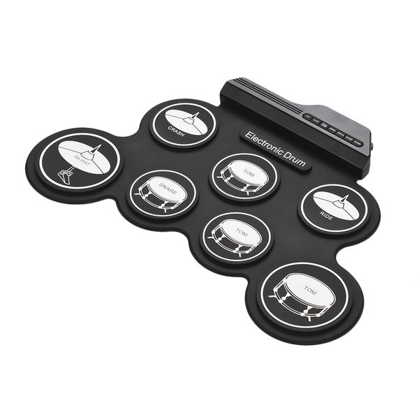 compact size usb roll-up drum set digital electronic drum kit 7 drum pads with drumsticks foot pedals for beginners children
compact size usb roll-up drum set digital electronic drum kit 7 drum pads with drumsticks foot pedals for beginners children