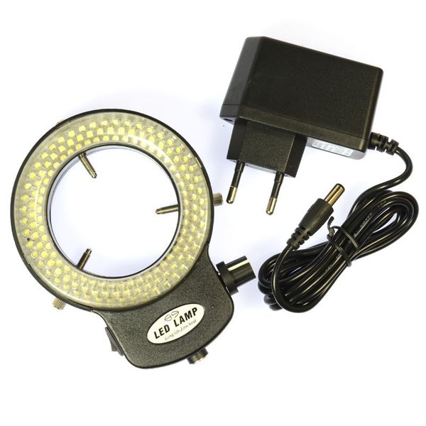 lighted microscopes 144 led ring lamp illuminated magnifier with 110v- 240v ac back light for industry stereo microscope
lighted microscopes 144 led ring lamp illuminated magnifier with 110v- 240v ac back light for industry stereo microscope