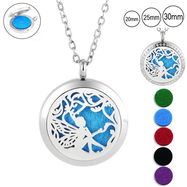 fairy essential oil diffuser necklace 316l stainless steel fairy shape aromatherapy pendant jewelry for women with 5pads, Silver
fairy essential oil diffuser necklace 316l stainless steel fairy shape aromatherapy pendant jewelry for women with 5pads, Silver
