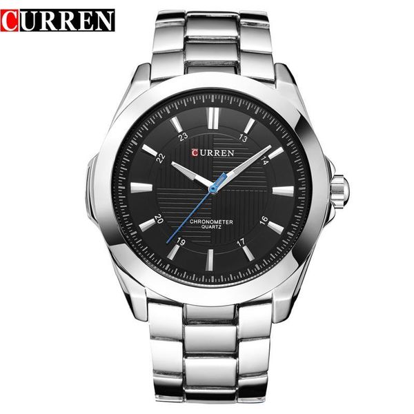 curren watches brand luxury classic business quartz men wristwatches stainless steel band male clock montre homme relojes, Slivery;brown
curren watches brand luxury classic business quartz men wristwatches stainless steel band male clock montre homme relojes, Slivery;brown