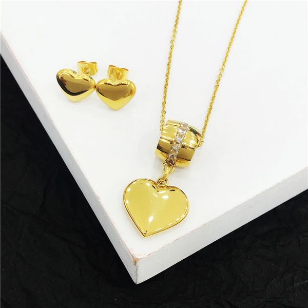 stainless steel love necklace earings for women summer zircon jewelry set fashion heart pendants choker gold chain wedding gifts, Silver
stainless steel love necklace earings for women summer zircon jewelry set fashion heart pendants choker gold chain wedding gifts, Silver