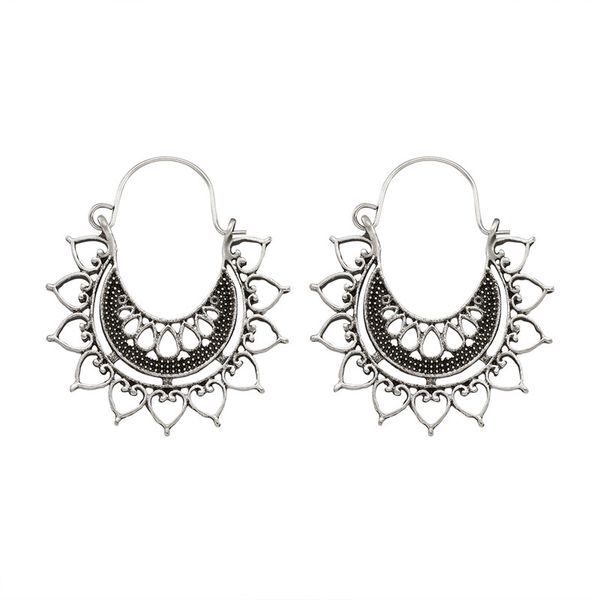 pandahall 1 pair bohemian retro style alloy hoop earrings for fashion women jewelry gift party accessories, Golden;silver
pandahall 1 pair bohemian retro style alloy hoop earrings for fashion women jewelry gift party accessories, Golden;silver