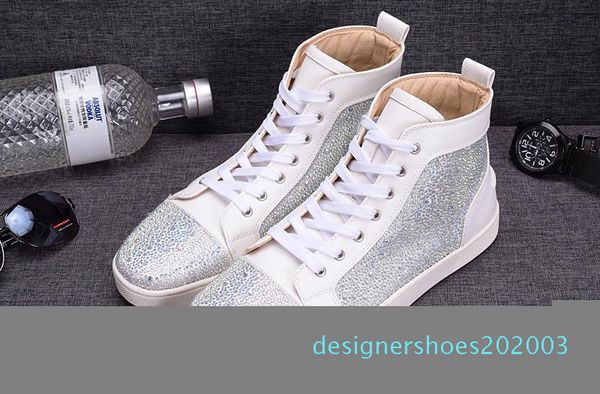 fashion white rhinetone design crystal genuine leather for men women red bottom sneakers luxury causal leisure trainer footwear c16 d03, Black
fashion white rhinetone design crystal genuine leather for men women red bottom sneakers luxury causal leisure trainer footwear c16 d03, Black