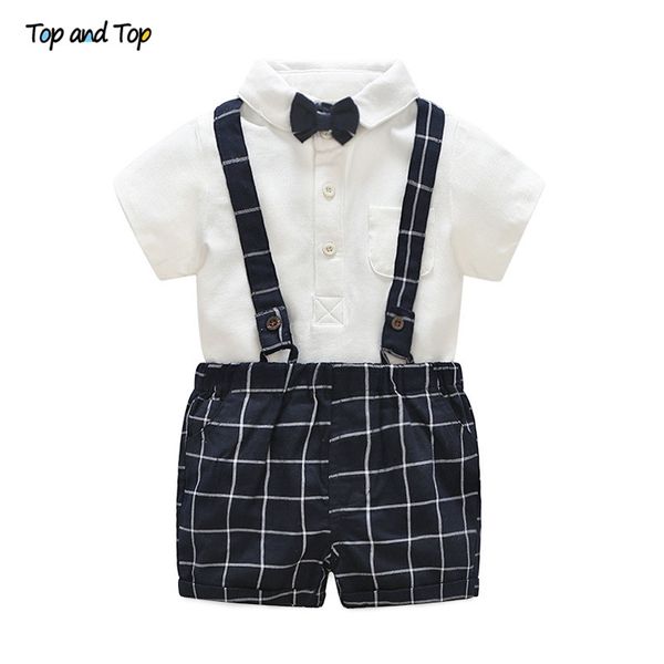and baby boys summer gentleman suits bowtie long sleeve shirt + suspenders shorts casual clothes set 2 piece outfits, White
and baby boys summer gentleman suits bowtie long sleeve shirt + suspenders shorts casual clothes set 2 piece outfits, White