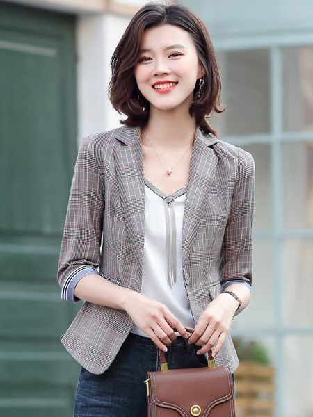 plaid suit jacket women's korean-style wear british-style suit blouses online celebrity small short women's autumn and wint, Black;white
plaid suit jacket women's korean-style wear british-style suit blouses online celebrity small short women's autumn and wint, Black;white