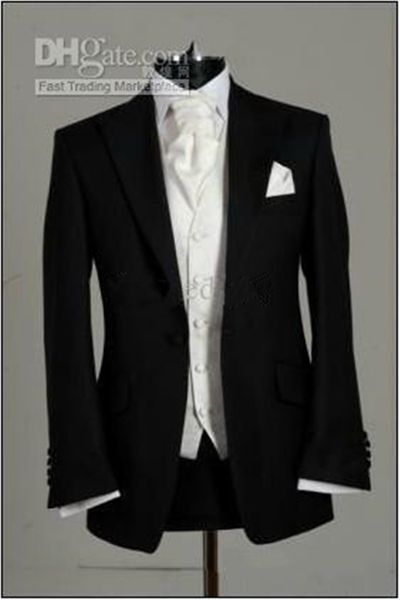 new custom made one button black groom tuxedos peak lapel man groomsmen men wedding suits bridegroom (jacket+pants+vest) xz27, Black;gray
new custom made one button black groom tuxedos peak lapel man groomsmen men wedding suits bridegroom (jacket+pants+vest) xz27, Black;gray