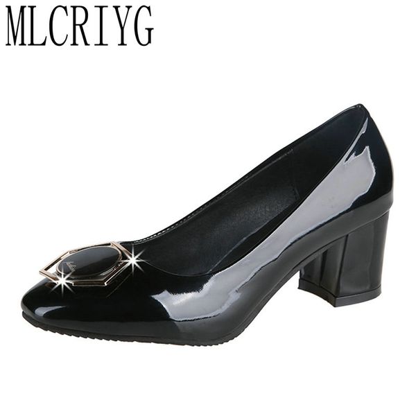 size 35-51 nice new women mature pumps high heels oxford pu rain shoes woman spring office ladies formal dress metal footwear, Black
size 35-51 nice new women mature pumps high heels oxford pu rain shoes woman spring office ladies formal dress metal footwear, Black