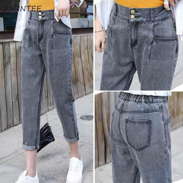 jeans women straight high waist ankle-length simple bf harajuku females trousers fashion leisure chic all-match students, Blue
jeans women straight high waist ankle-length simple bf harajuku females trousers fashion leisure chic all-match students, Blue