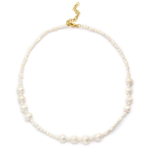 2020 fashion irregular baroque pearls choker necklace for women gold color bead chain short necklace vacation layered collar, Golden;silver
2020 fashion irregular baroque pearls choker necklace for women gold color bead chain short necklace vacation layered collar, Golden;silver