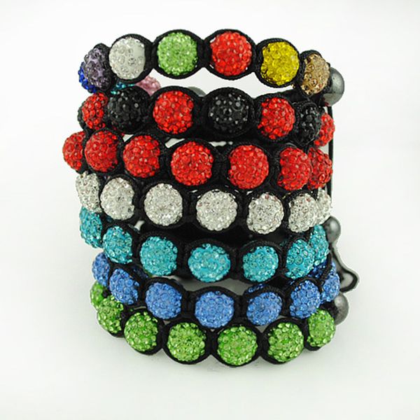 multicolor accessories full diamond soft pottery round beads handmade rope woven bracelet women's retractable bracelet, Black
multicolor accessories full diamond soft pottery round beads handmade rope woven bracelet women's retractable bracelet, Black